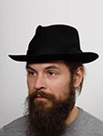 Шляпа STETSON арт. 2198152 FEDORA WOOLFELT (черный)